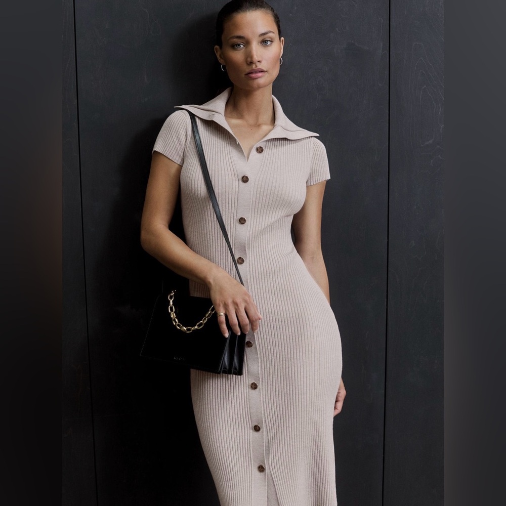 REISS Megan Button Front Dress